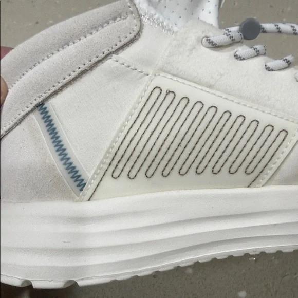 Hey Dude Cream and White Women's Sneakers - Picture 5 of 14